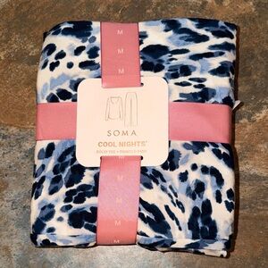 Soma Cool Nights Blue and White Pajama Set